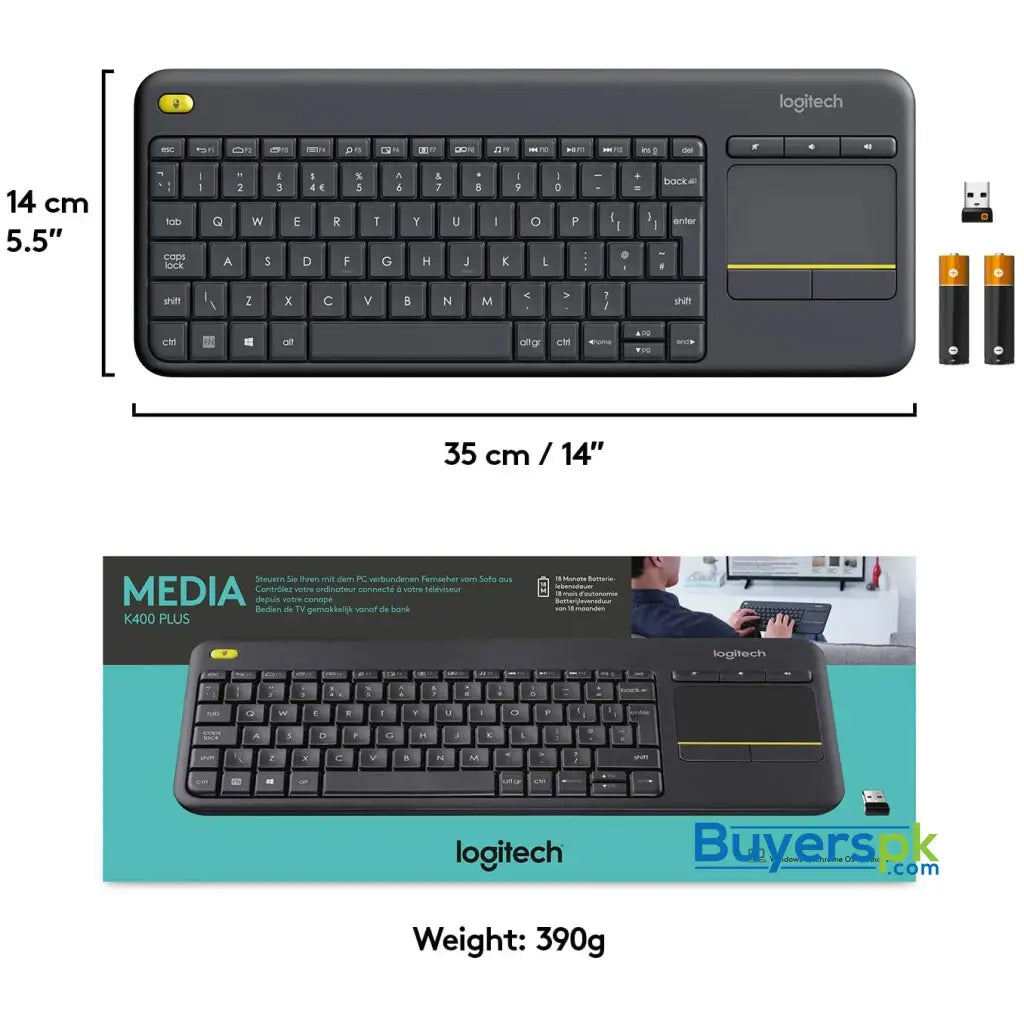 Logitech K400 plus Wireless Touch Keyboard - Price in Pakistan Logitech K400 plus Wireless Touch Keyboard - Price in Pakistan
